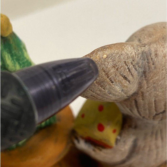 MCM Vintage Mouse  Mice Couple at Christmas Holiday Figurine hand painted - Picture 7 of 16